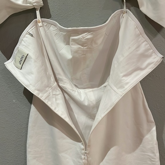 Isabel Marant Stony Off-the-Shoulder Column Dress in White - Picture 12 of 17